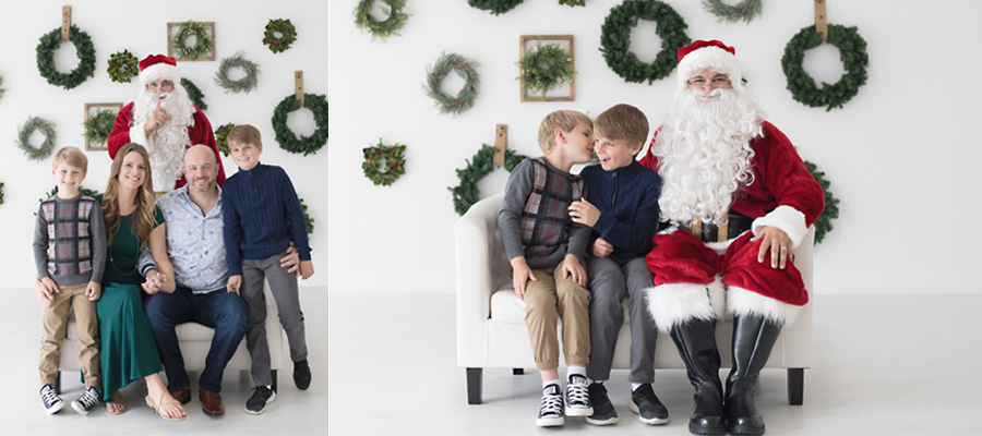 Holiday Sessions -Santa with a family