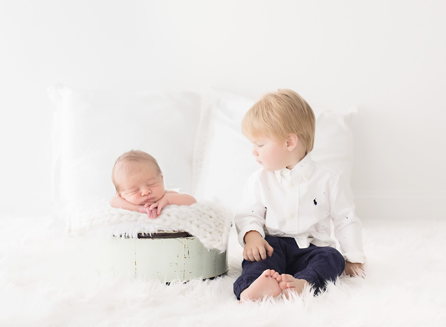 Expectations from Sibling at Newborn photo session