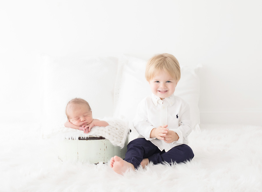 Expectations from Sibling at Newborn photo session