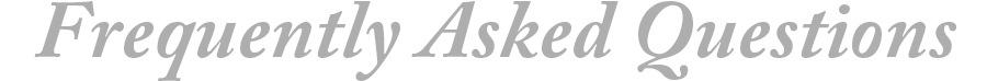 Frequently Asked Questions